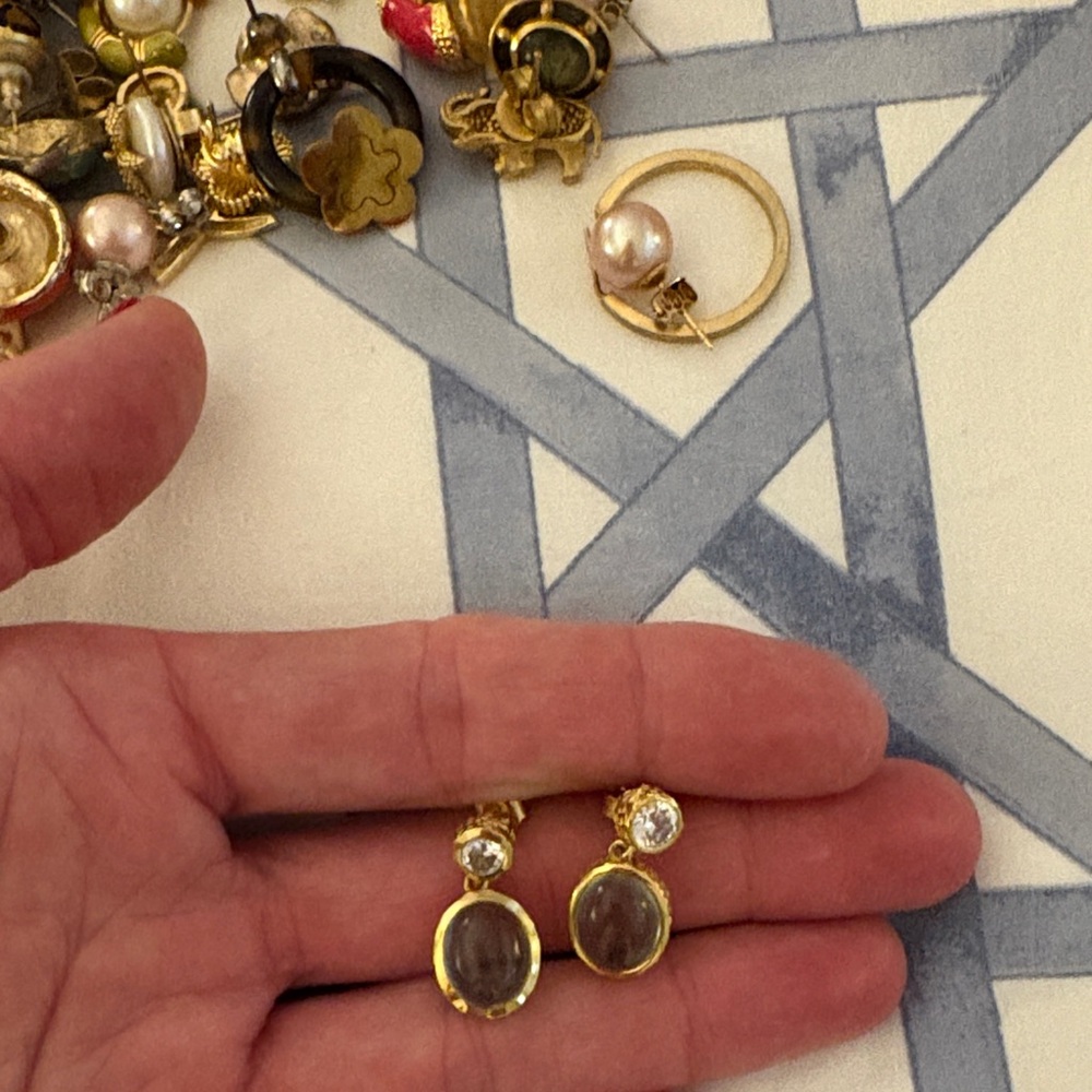 Serena Earrings in light blue